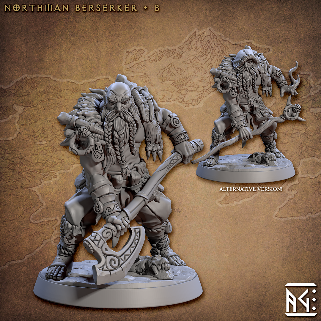 Northmen Berserkers - The Printable Dragon