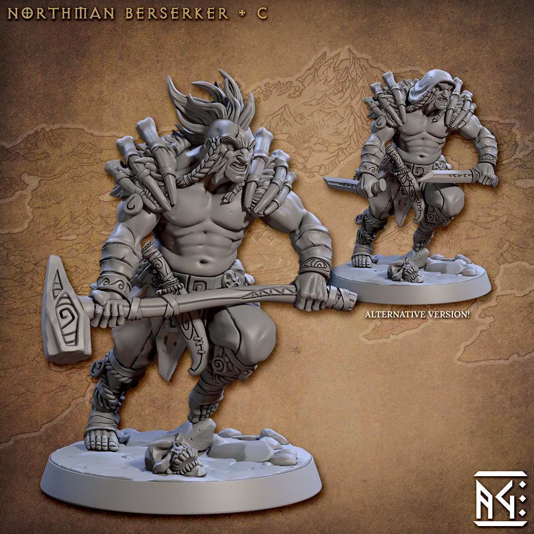 Northmen Berserkers - The Printable Dragon