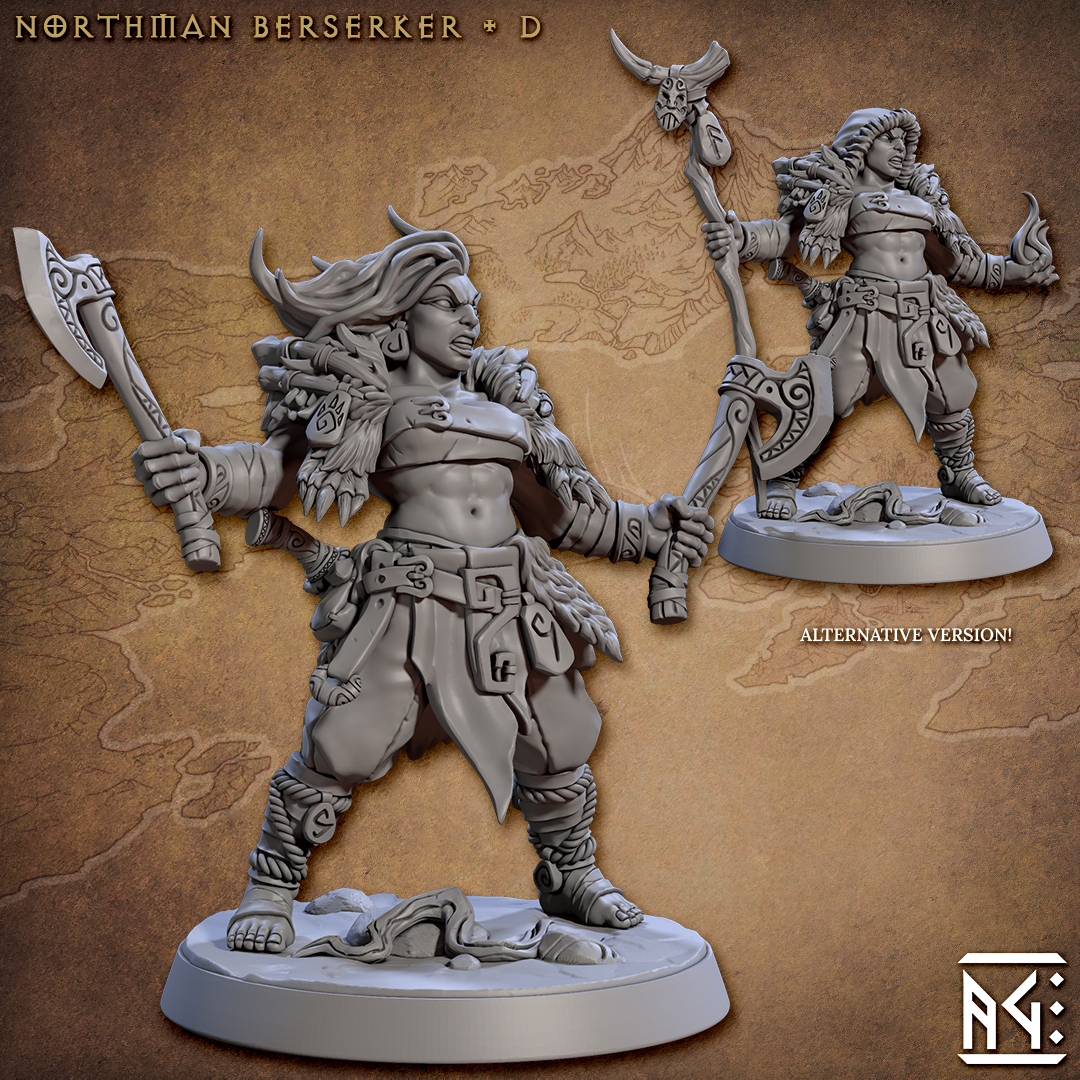 Northmen Berserkers - The Printable Dragon