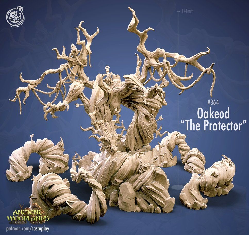 Oakeod "The Protector" - The Printable Dragon