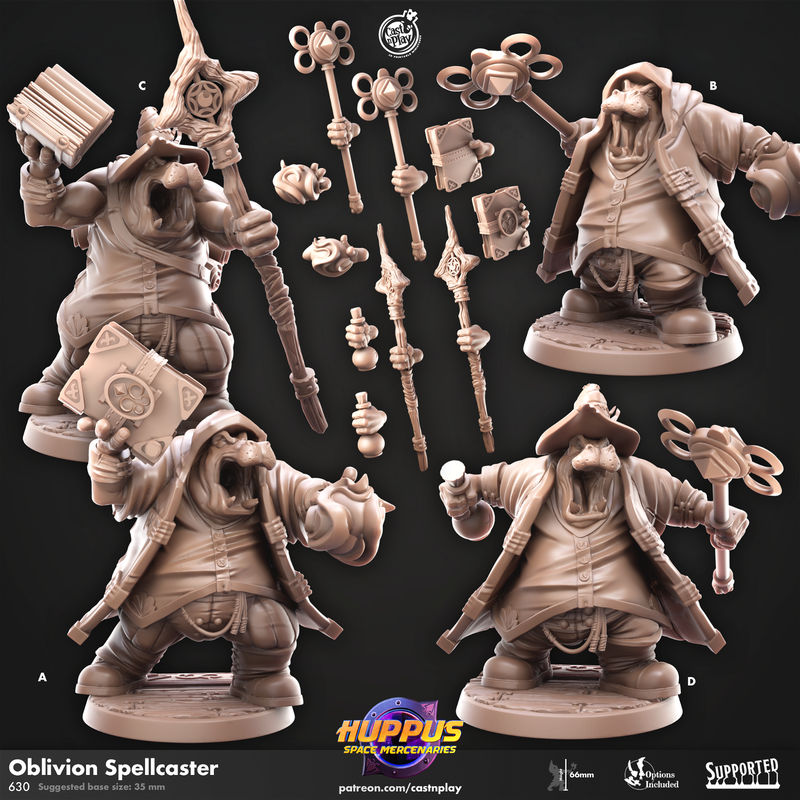 Oblivion Spellcaster 3D-printed model