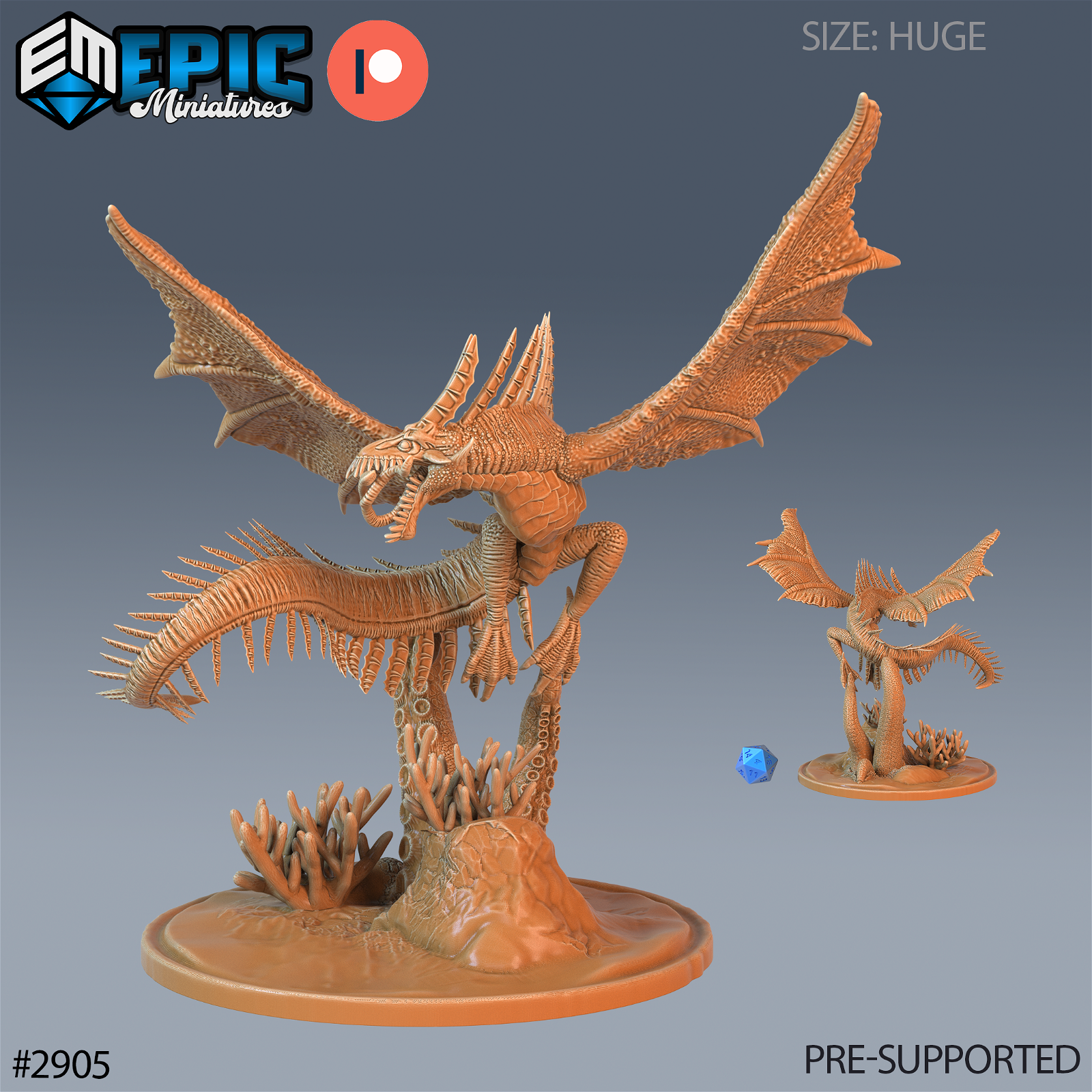 Ocean Drake - The Printable Dragon