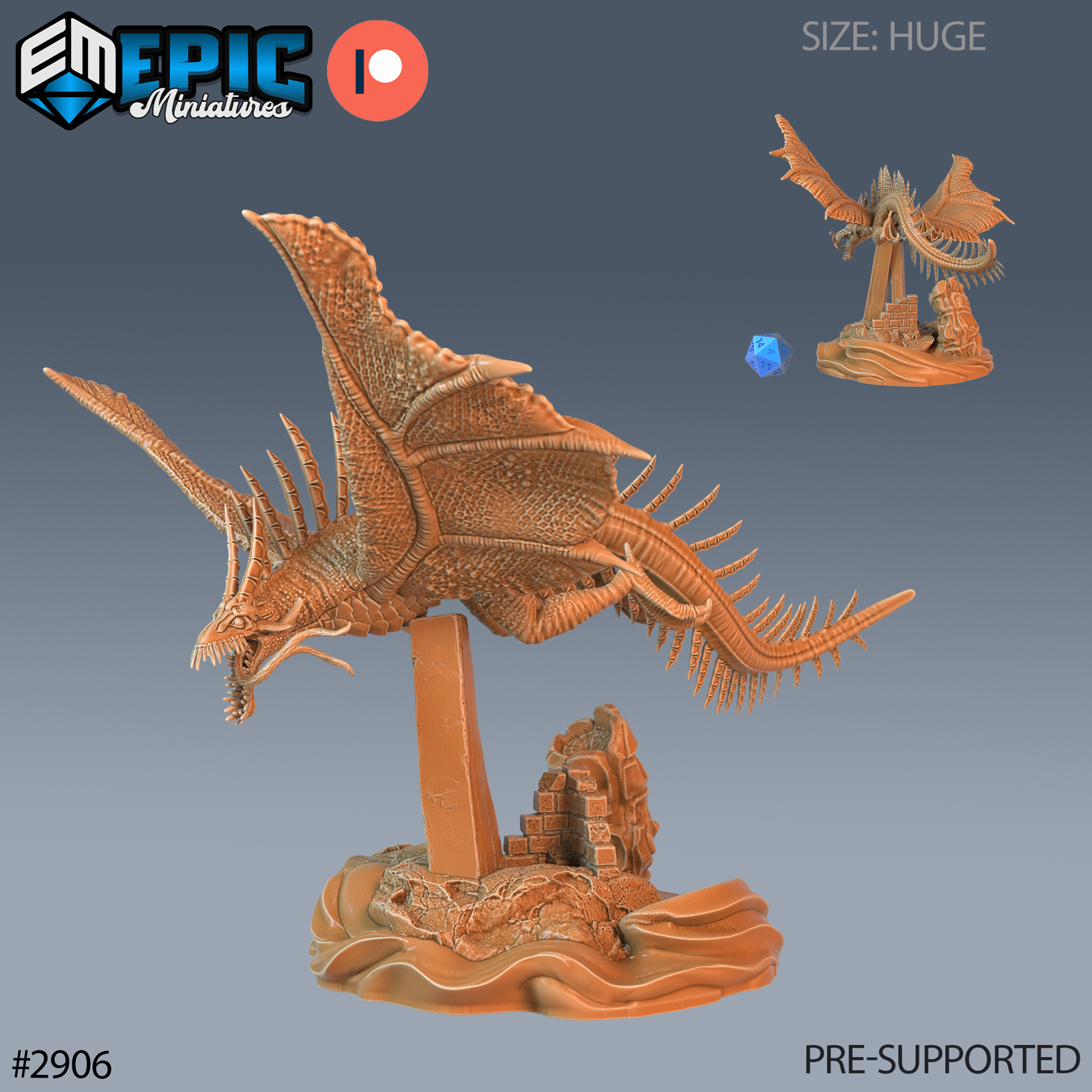 Ocean Drake - The Printable Dragon