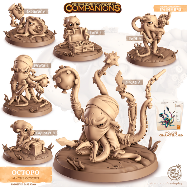 Octopo The Octopus 3D-printed model