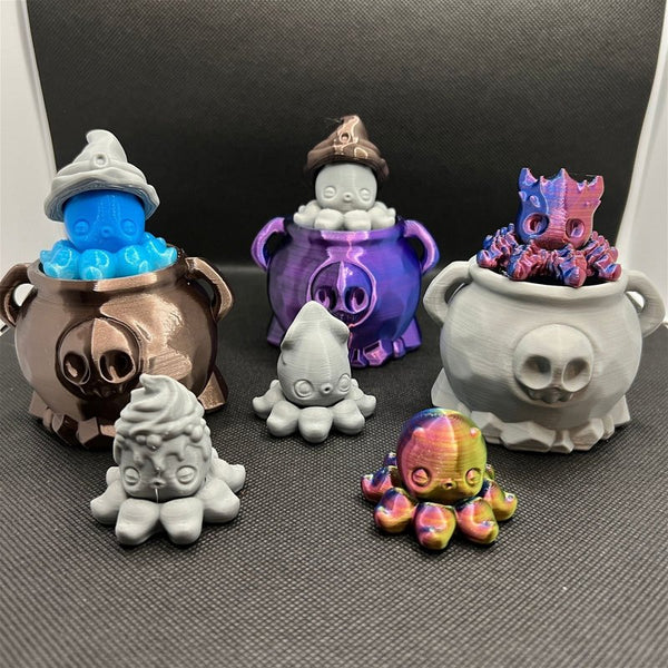 Octospinners 3D-printed model