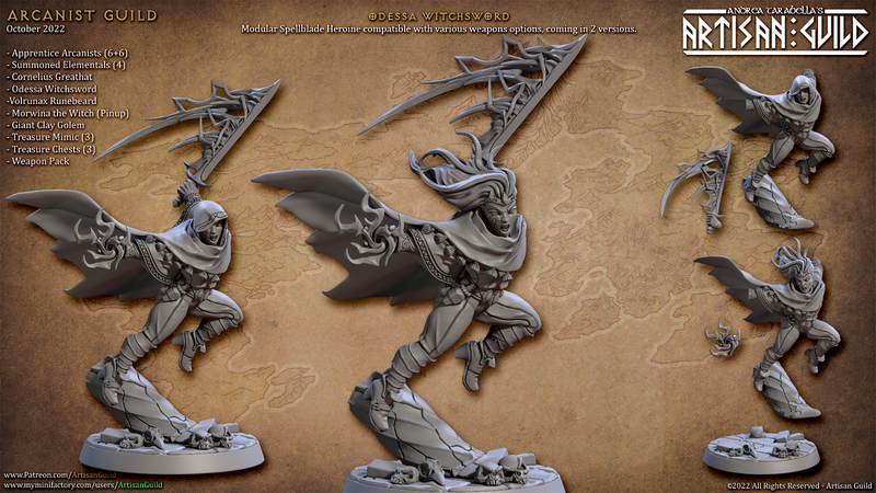 Odessa Witchsword 3D-printed model