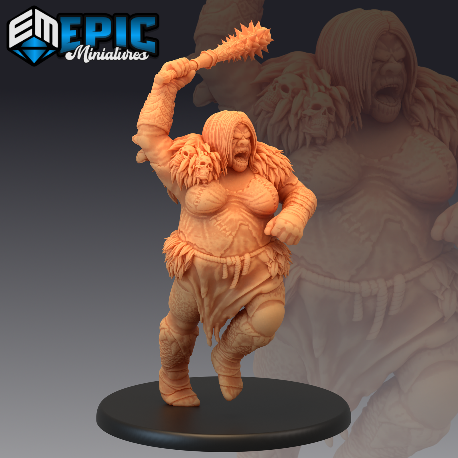 Ogre Female - The Printable Dragon