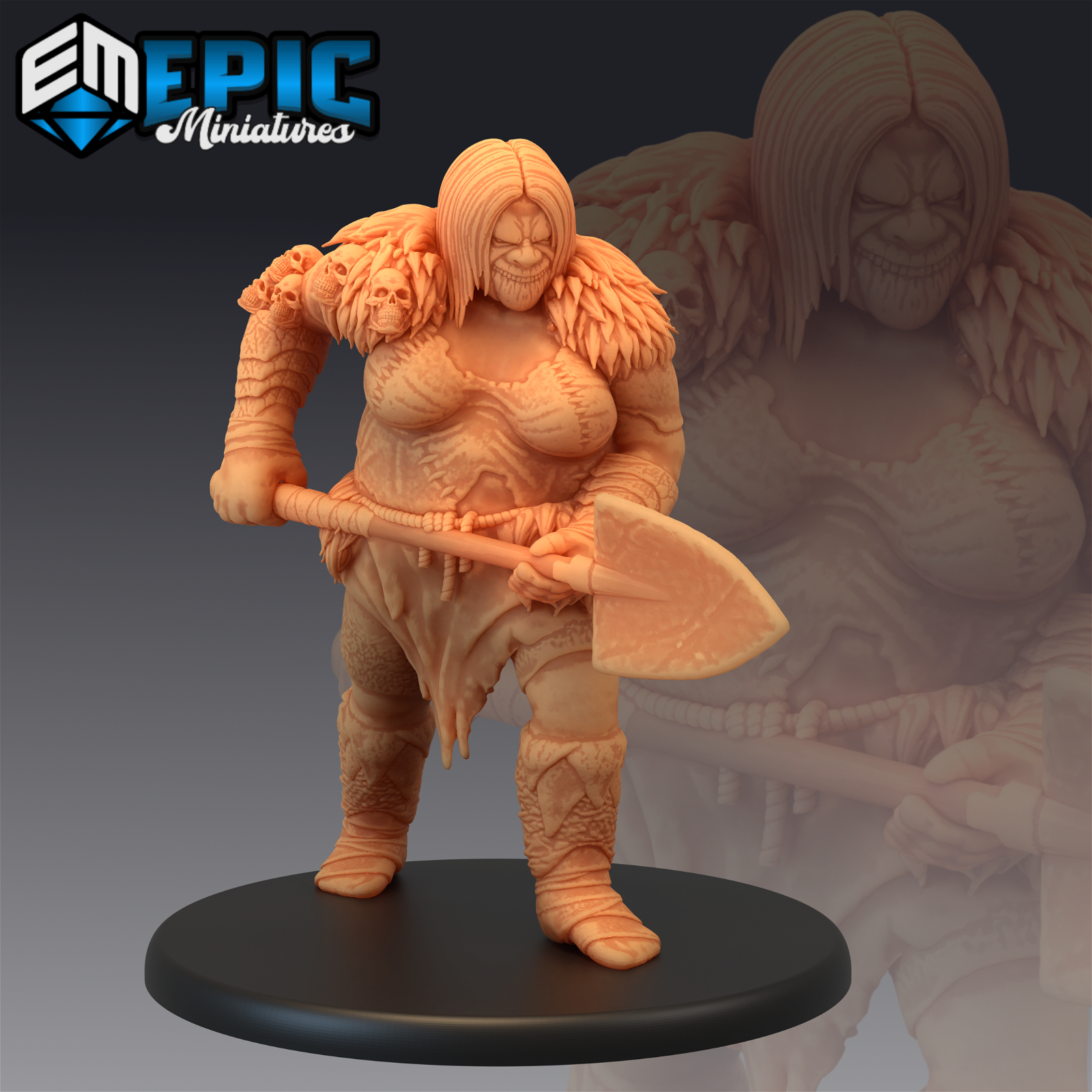 Ogre Female - The Printable Dragon