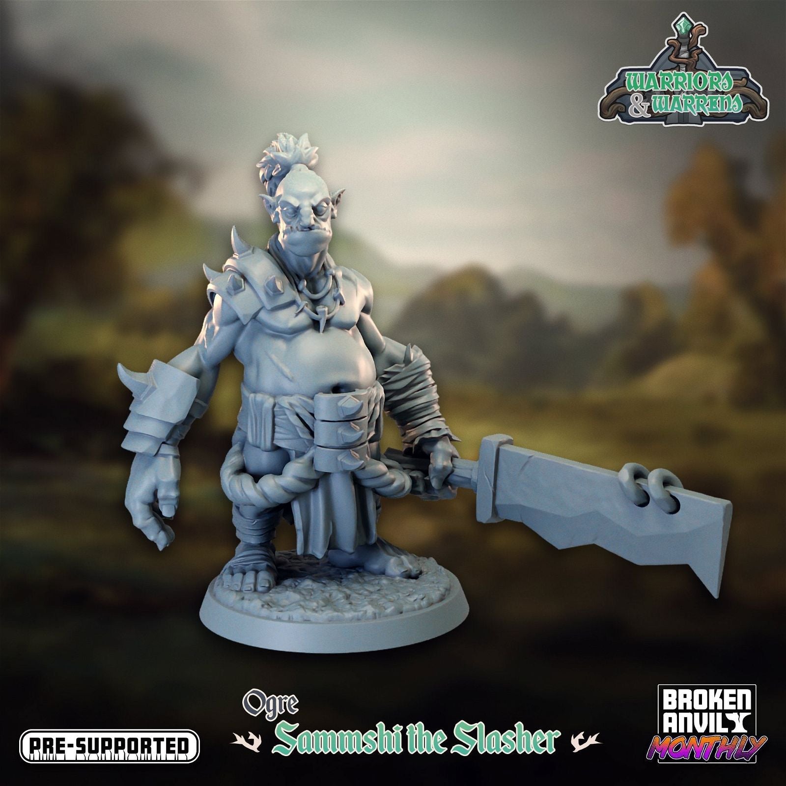 Ogre Fighter - The Printable Dragon