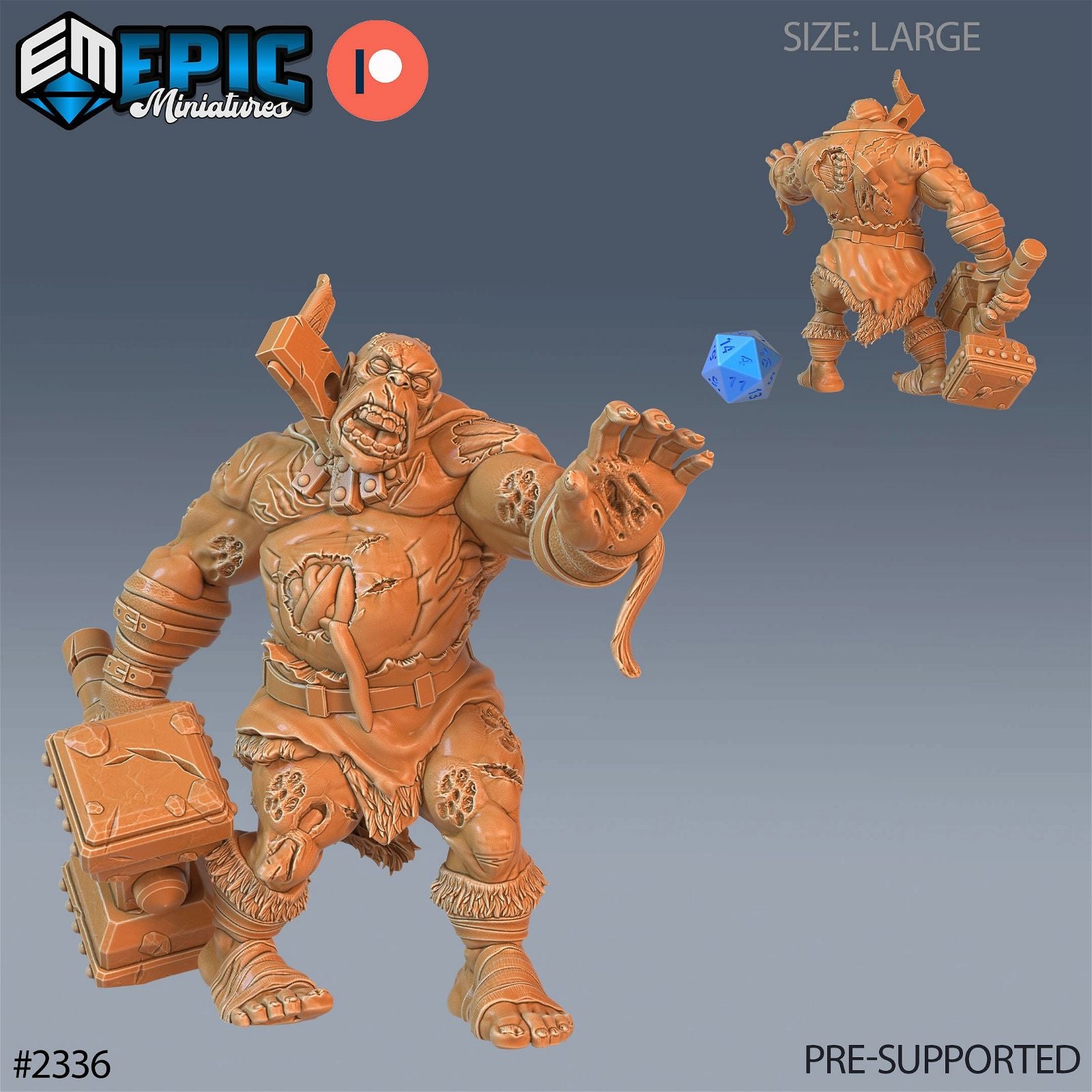 Ogre Zombie - The Printable Dragon