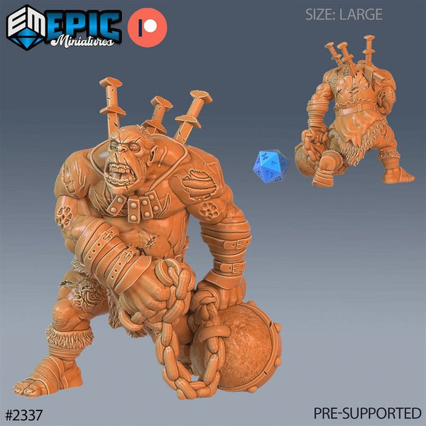 Ogre Zombie 3D-printed model