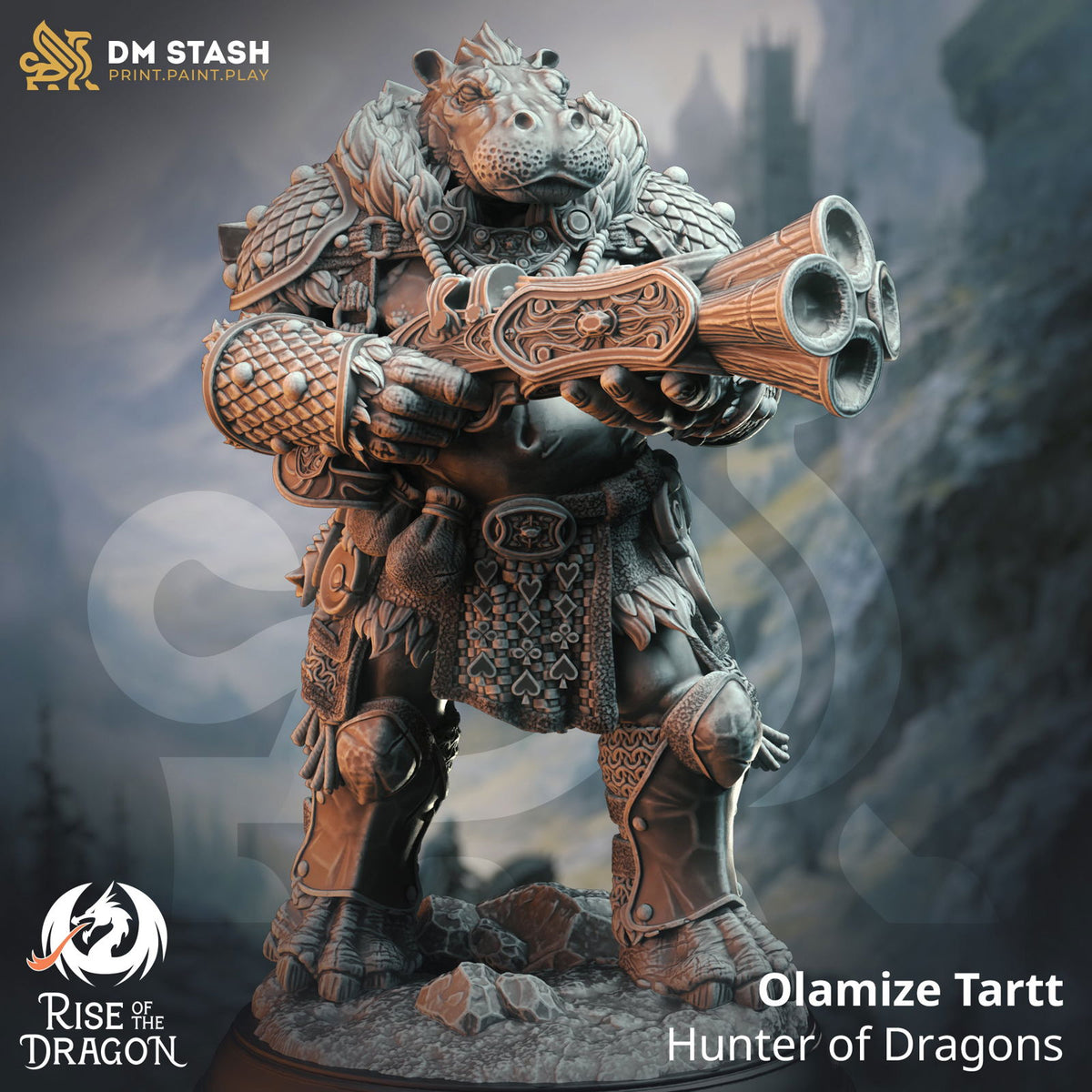 Olamize Tartt - Hunter Of Dragon - The Printable Dragon