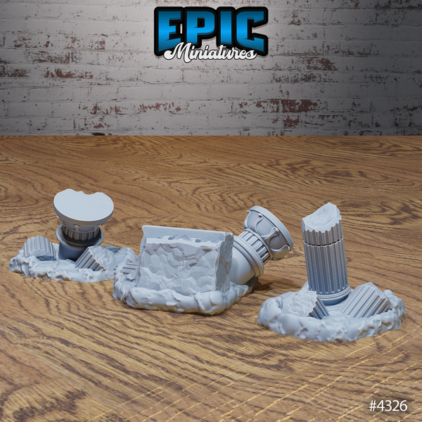 Olympian Buildings 3D-printed model
