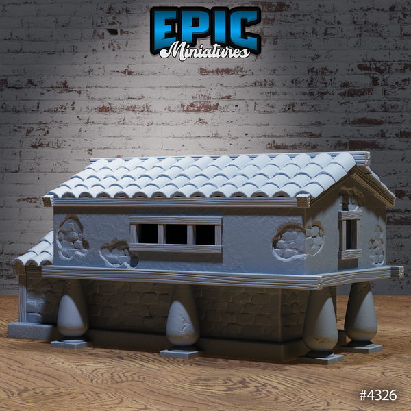 Olympian Buildings 3D-printed model