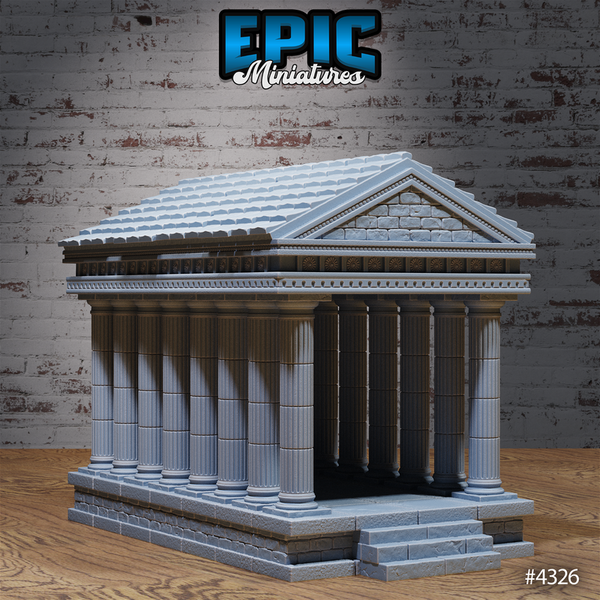 Olympian Buildings 3D-printed model