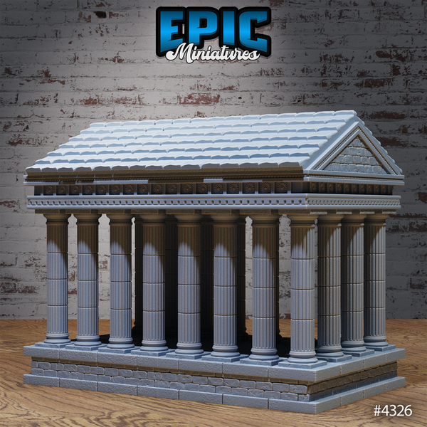 Olympian Buildings 3D-printed model
