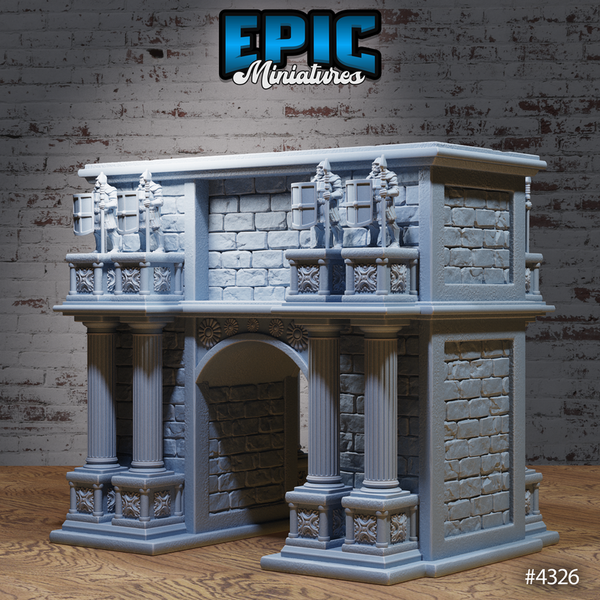 Olympian Buildings 3D-printed model