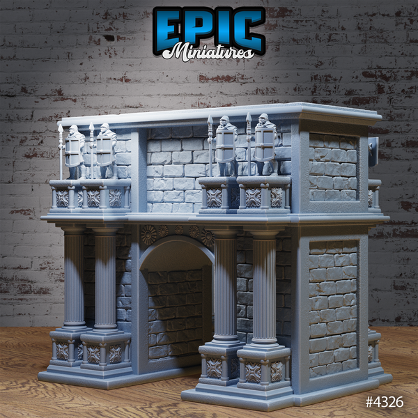 Olympian Buildings 3D-printed model