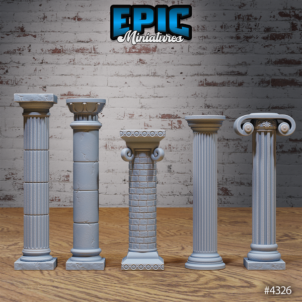 Olympian Buildings 3D-printed model
