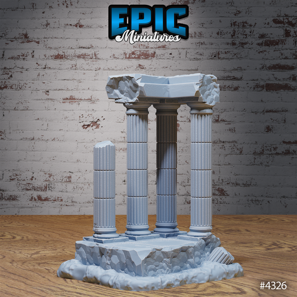 Olympian Buildings 3D-printed model