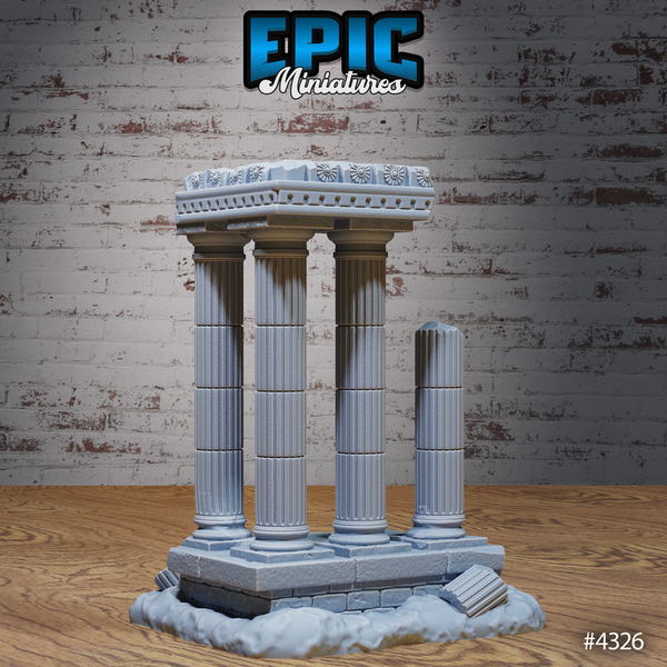Olympian Buildings 3D-printed model