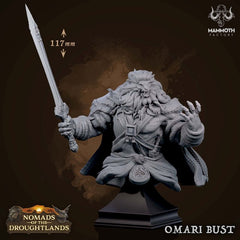 Omari Voice Of Thunder King Bust 3D-printed model
