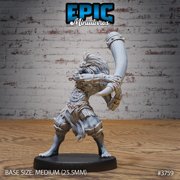 Oni Beast Warrior 3D-printed model
