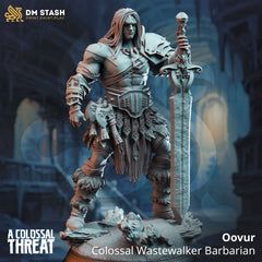 Oovur - Colossal Wastewalker Barbarian - The Printable Dragon