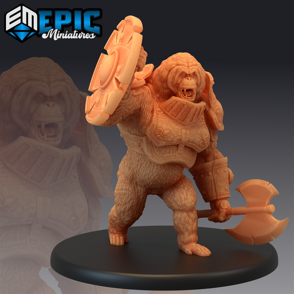 Orangutan Knight 3D-printed model