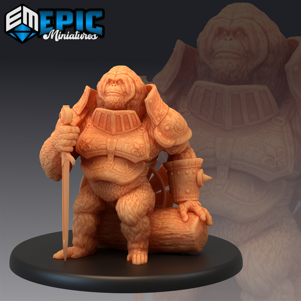 Orangutan Knight 3D-printed model
