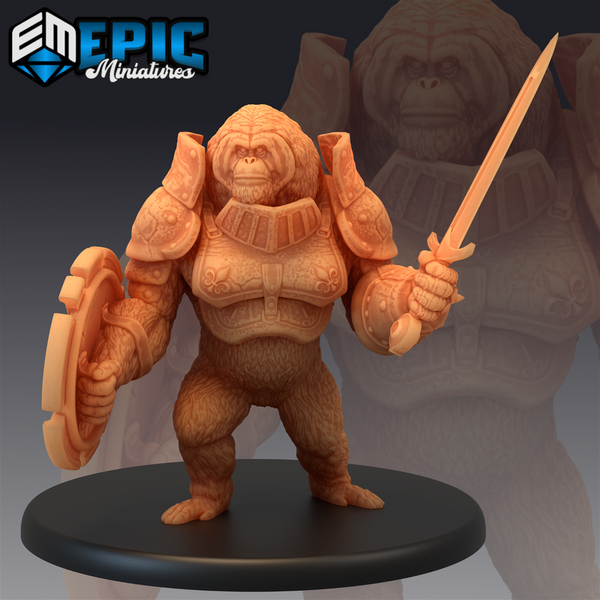 Orangutan Knight 3D-printed model