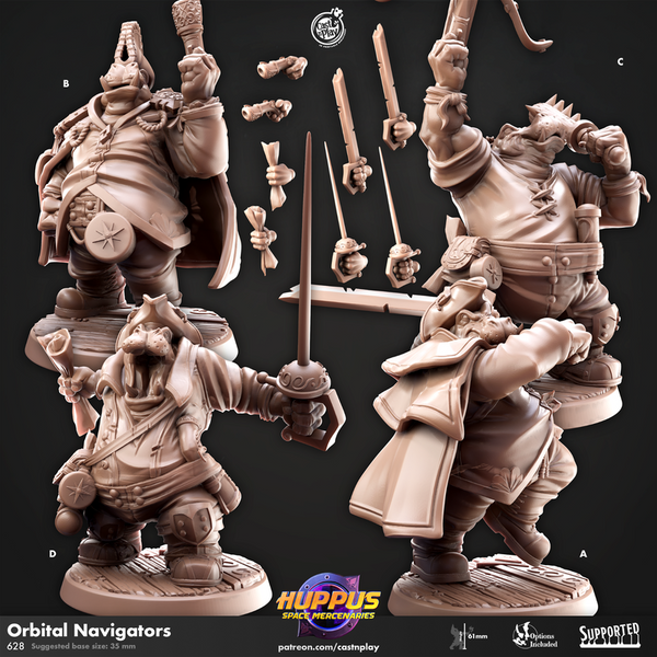 Orbital Navigators 3D-printed model