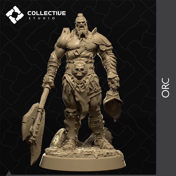 Orc 3D-printed model