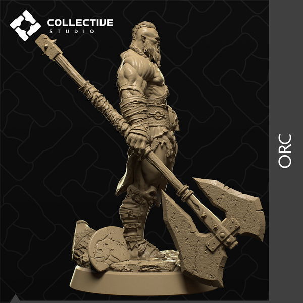 Orc 3D-printed model