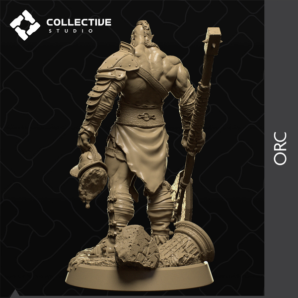 Orc 3D-printed model