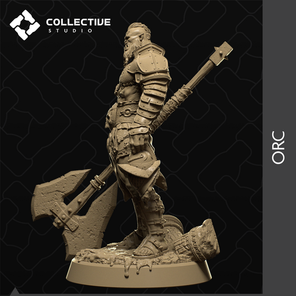 Orc 3D-printed model