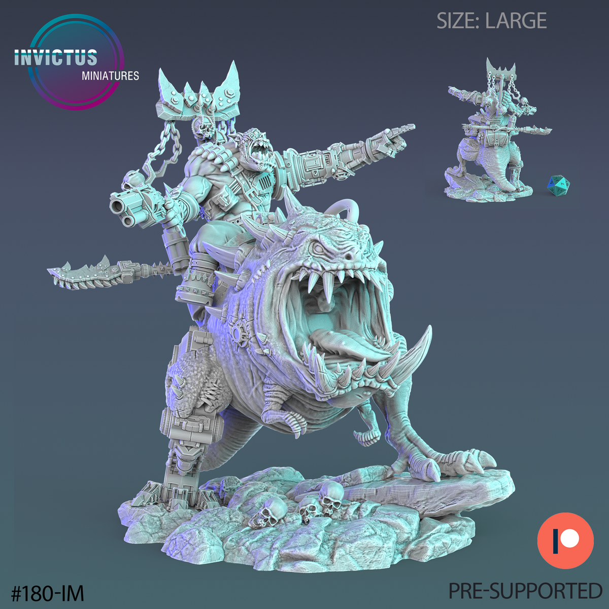 Orc Beast Rider - The Printable Dragon