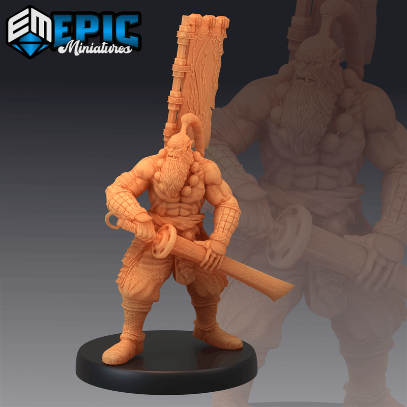 Orc Blade Master 3D-printed model