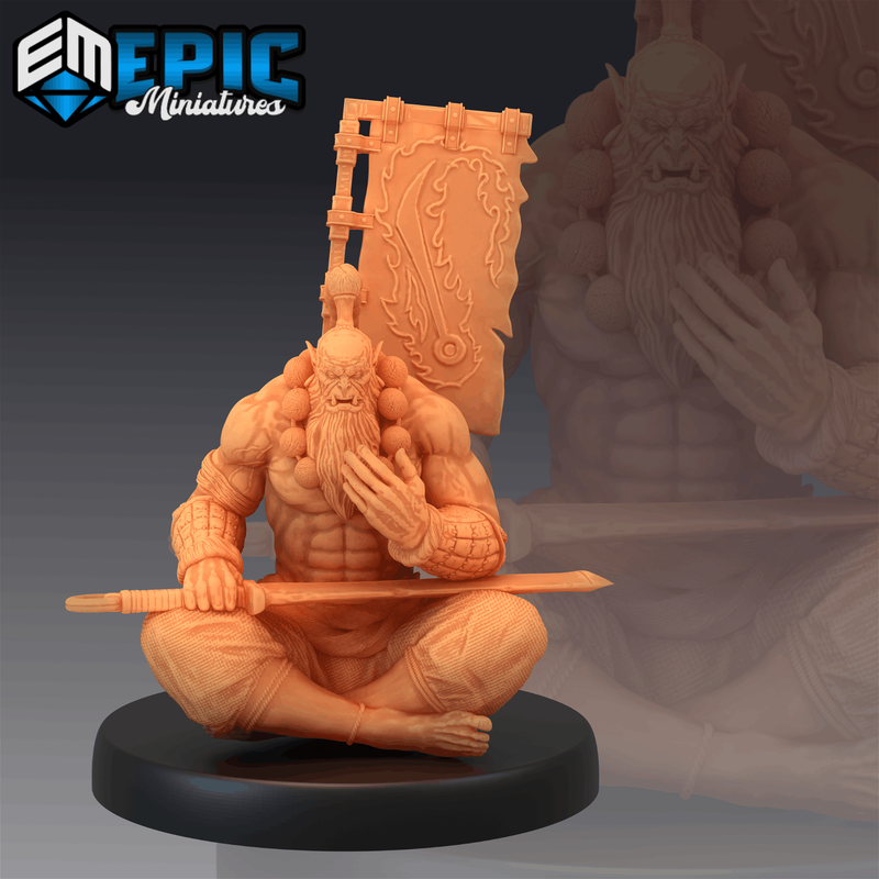 Orc Blade Master 3D-printed model