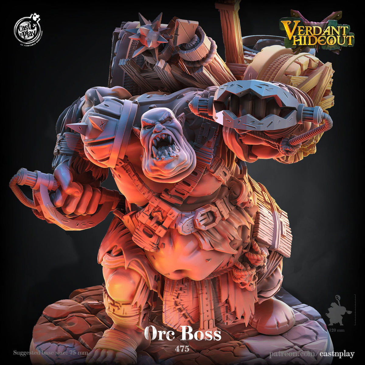 Orc Boss - The Printable Dragon