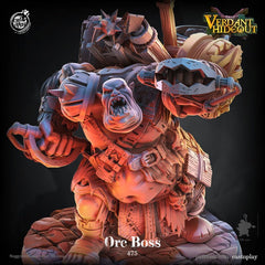 Orc Boss 3D-printed model