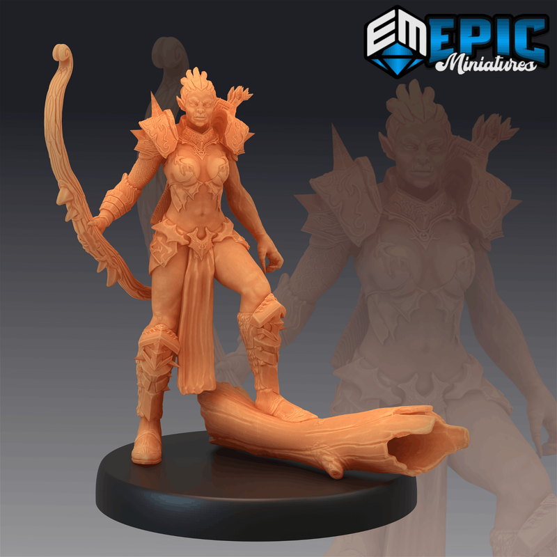 Orc Female Warrior 3D-printed model