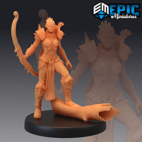 Orc Female Warrior 3D-printed model