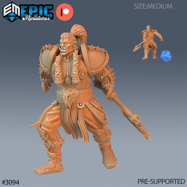 Orc Paladin 3D-printed model