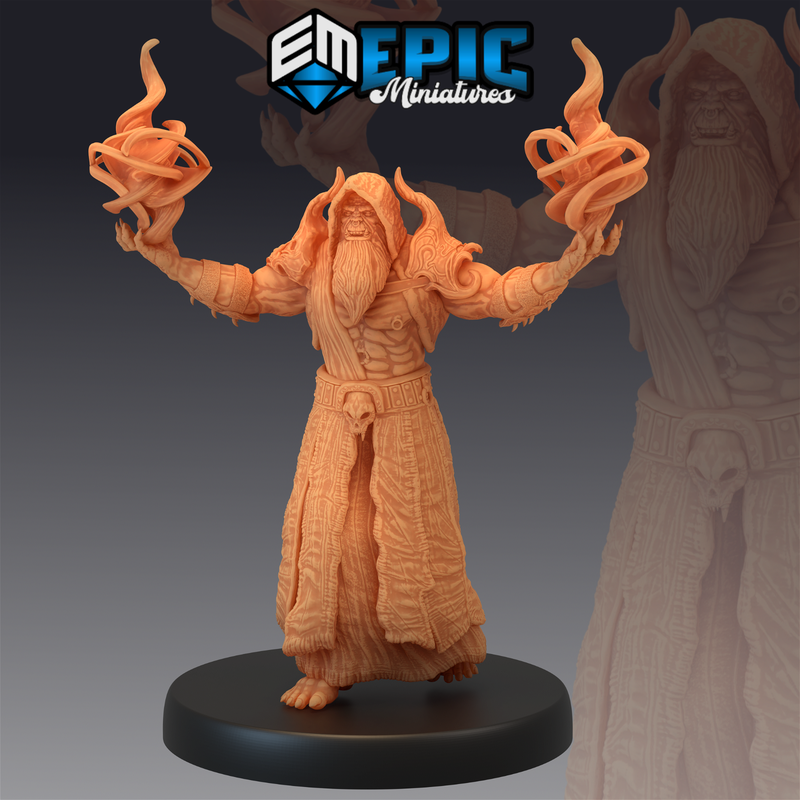 Orc Shaman 3D-printed model