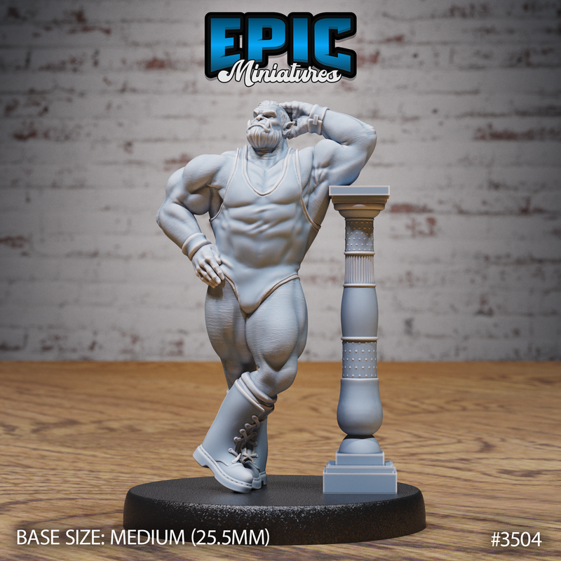 Orc Strongman 3D-printed model