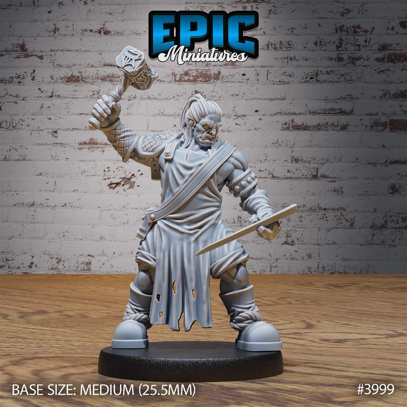 Orc Villager 3D-printed model