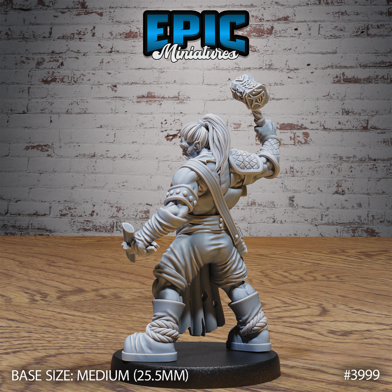 Orc Villager 3D-printed model