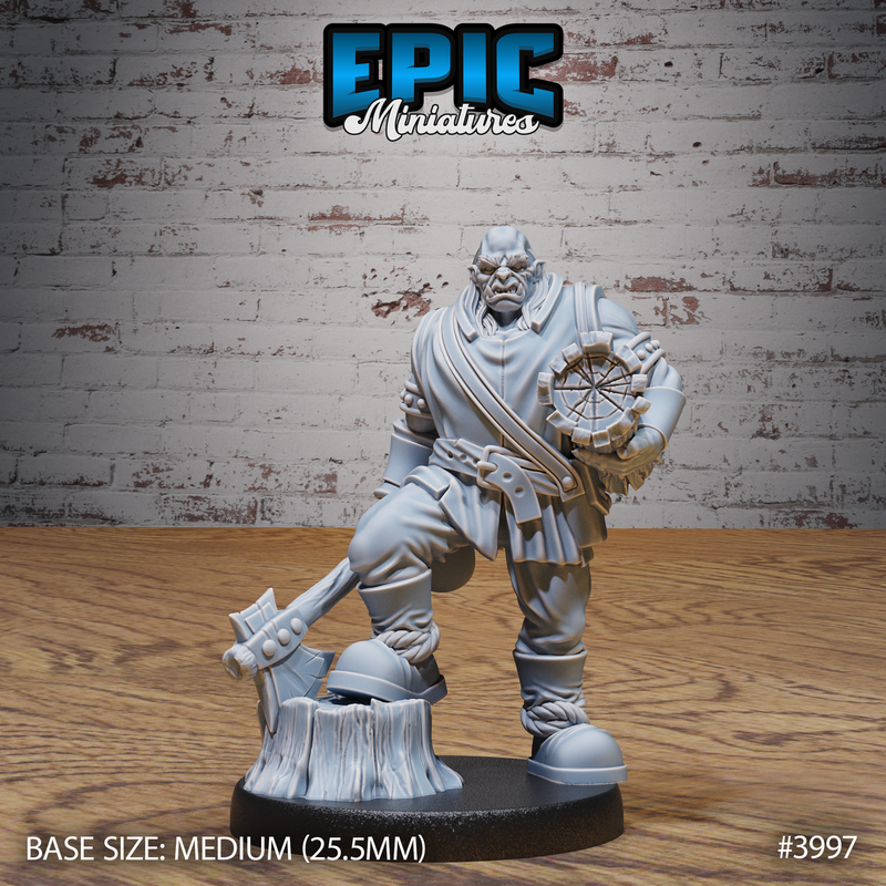Orc Villager 3D-printed model