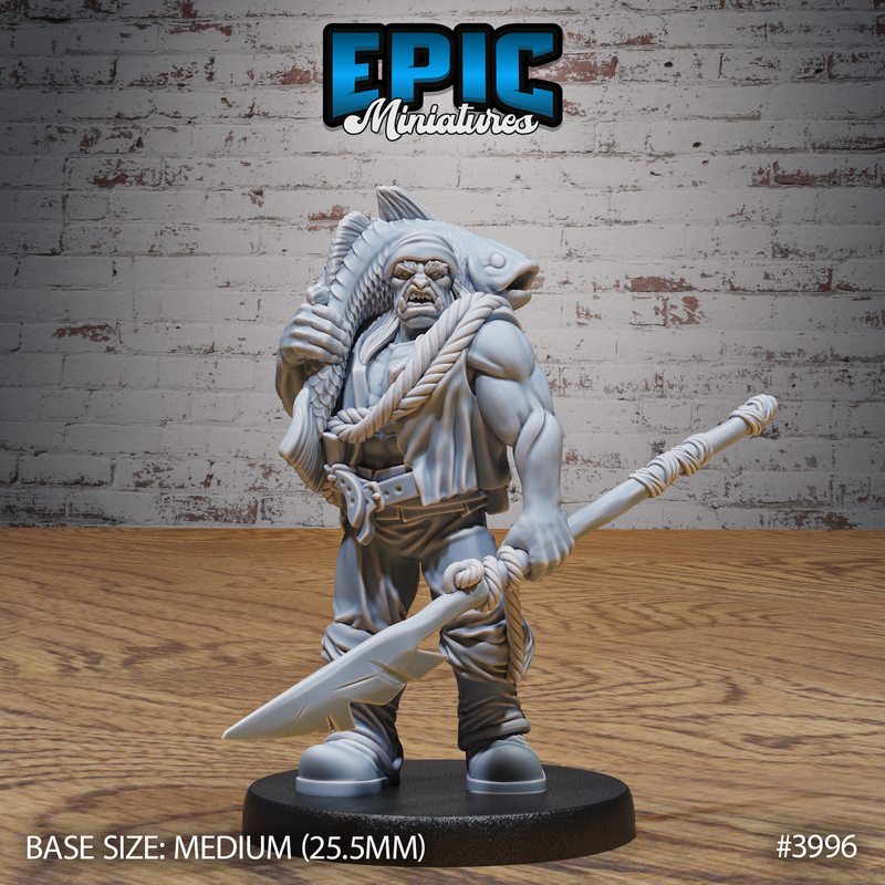 Orc Villager 3D-printed model